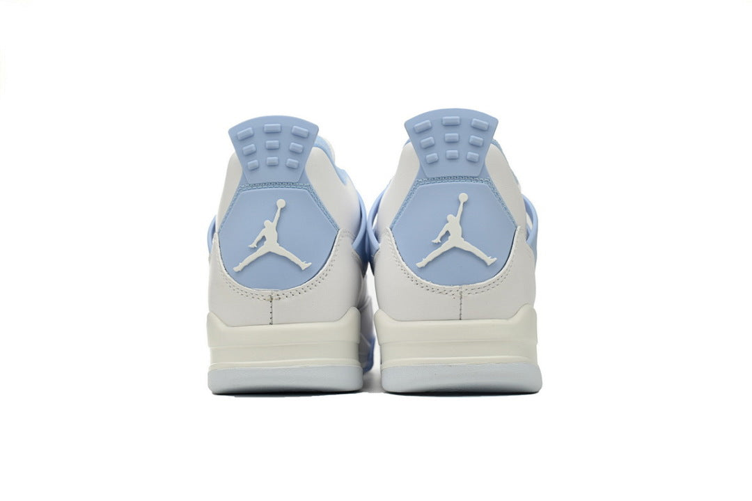 Air Jordan 4 Retro 'Forget Me Not' Basketball Shoes White Blue