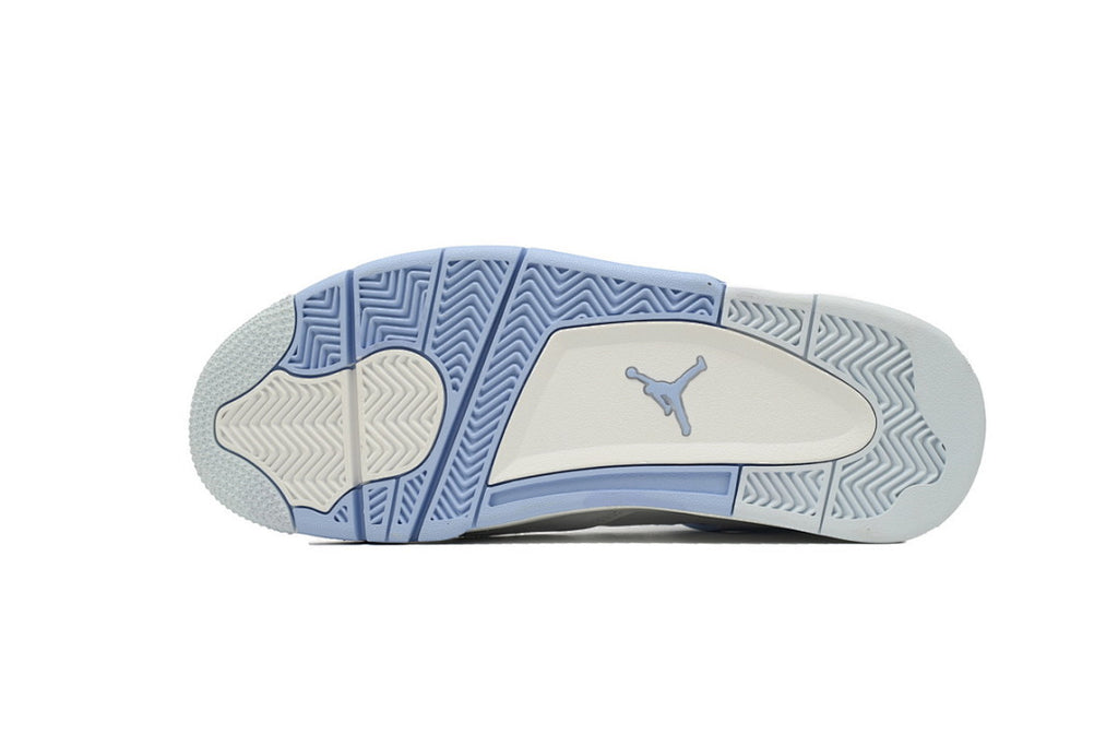 Air Jordan 4 Retro 'Forget Me Not' Basketball Shoes White Blue