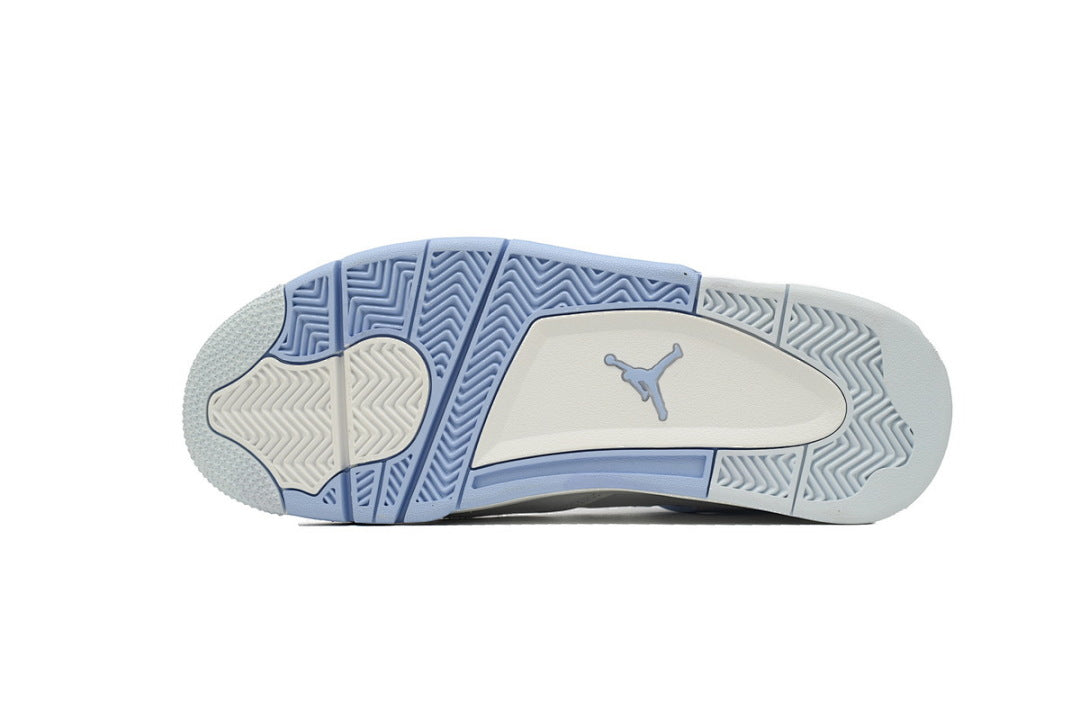 Air Jordan 4 Retro 'Forget Me Not' Basketball Shoes White Blue