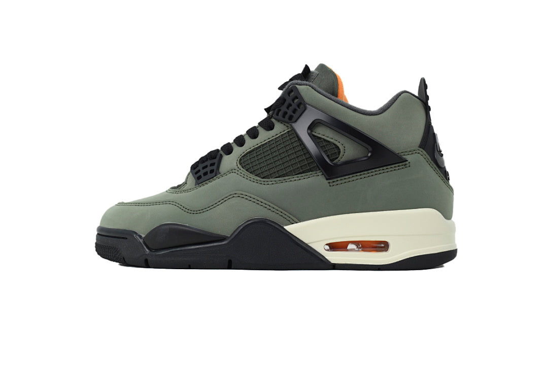 Undefeated x Air Jordan 4 Retro Basketball Shoes Army Green