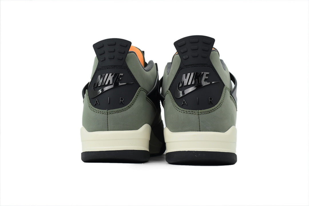 Undefeated x Air Jordan 4 Retro Basketball Shoes Army Green