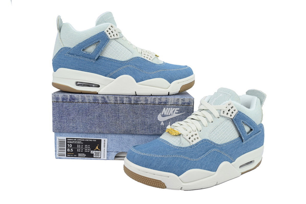 Air Jordan 4 Retro TEX 'Worn Blue Denim' Basketball Shoes