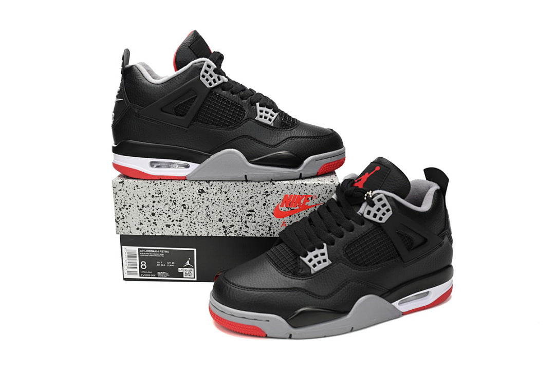 Air Jordan 4 Retro Bred Reimagined Basketball Shoes