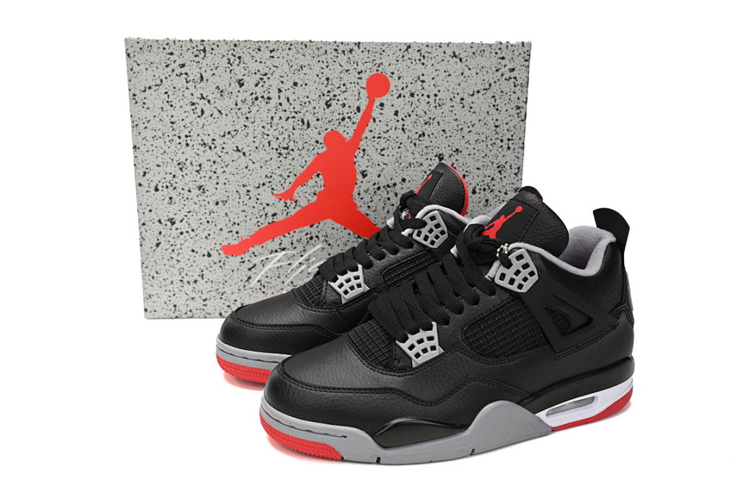 Air Jordan 4 Retro Bred Reimagined Basketball Shoes