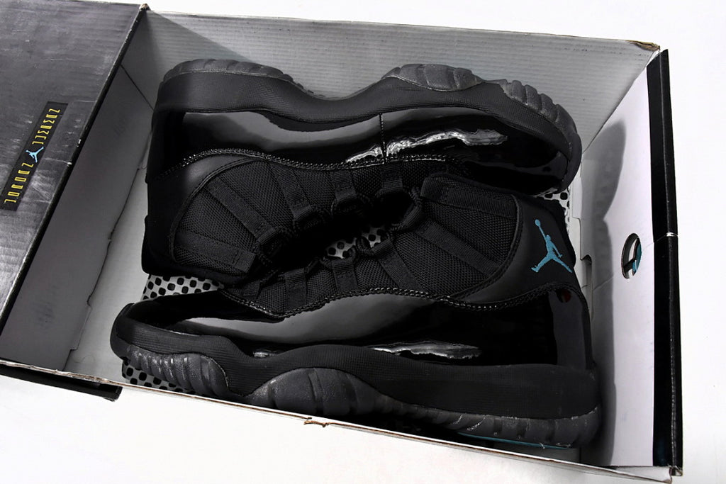 Air Jordan 11 Retro Gamma Blue High-Top Basketball Sneakers Black