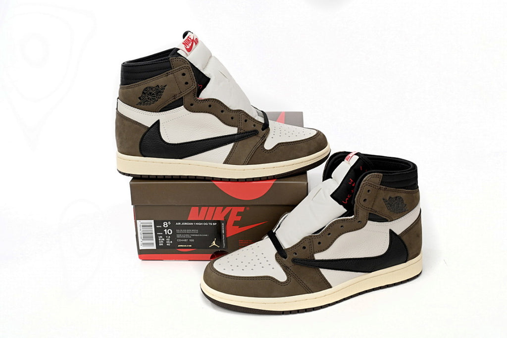Travis Scott x Air Jordan 1 High Sneakers Black Brown