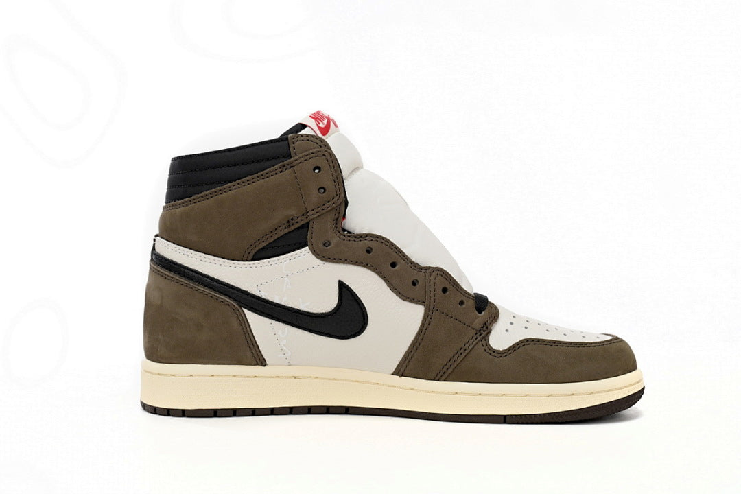 Travis Scott x Air Jordan 1 High Sneakers Black Brown