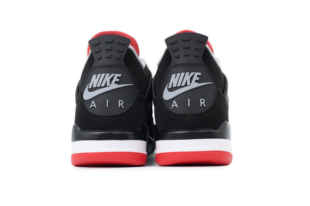 Air Jordan 4 Retro Basketball Shoes Black Red