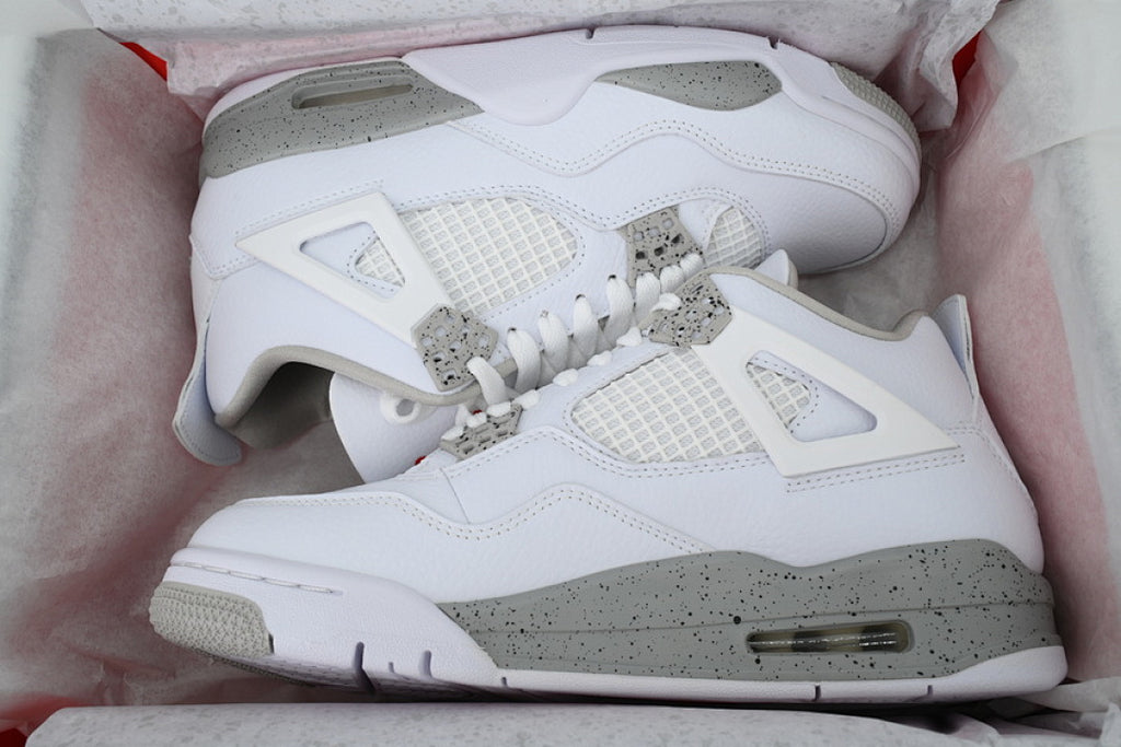 Air Jordan 4 Retro Basketball Shoes White Size US7-US12