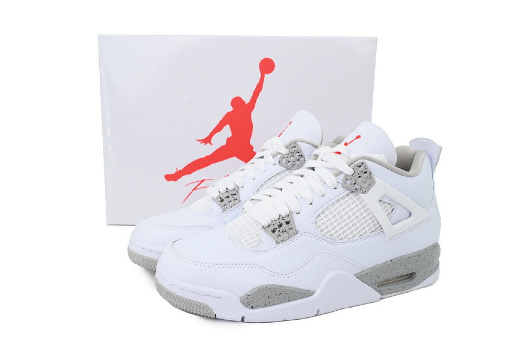 Air Jordan 4 Retro Basketball Shoes White Size US7-US12