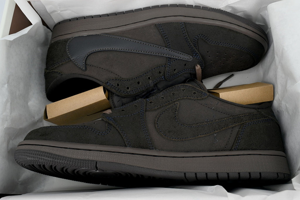 Travis Scott x Air Jordan 1 Retro Low OG SP "Velvet Brown" Men Basketball Shoes