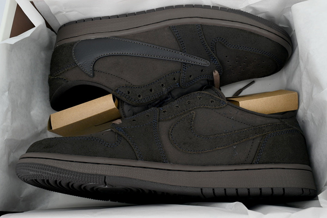 Travis Scott x Air Jordan 1 Retro Low OG SP "Velvet Brown" Men Basketball Shoes