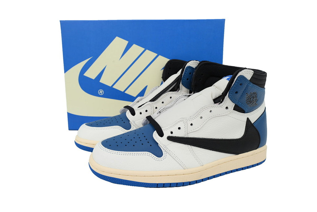 Fragment x Travis Scott x Air Jordan 1 High OG Military Men Basketball Shoes Size US 4-US 12