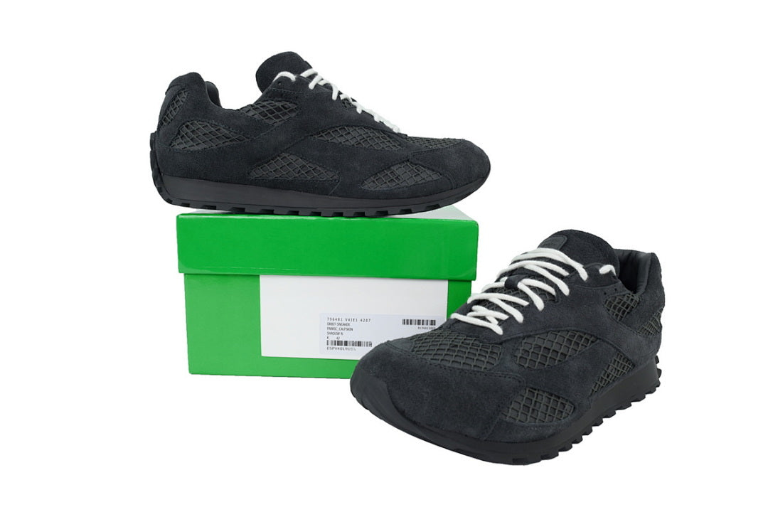 Bottega Veneta Orbit Low-Top Casual Running Shoes Suede Black Size 36-47