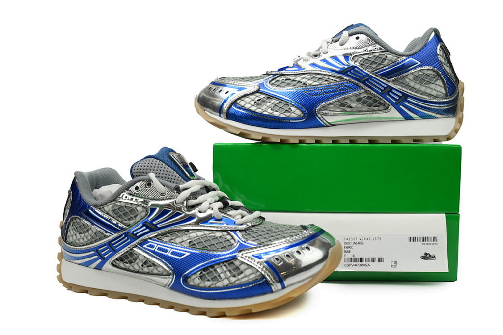 Bottega Veneta Orbit Low-Top Casual Running Shoes Blue Size 36-47