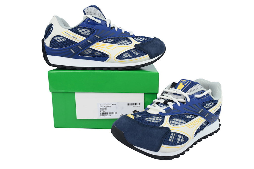 Bottega Veneta Orbit Low-Top Casual Running Shoes Dark Blue Size 36-47