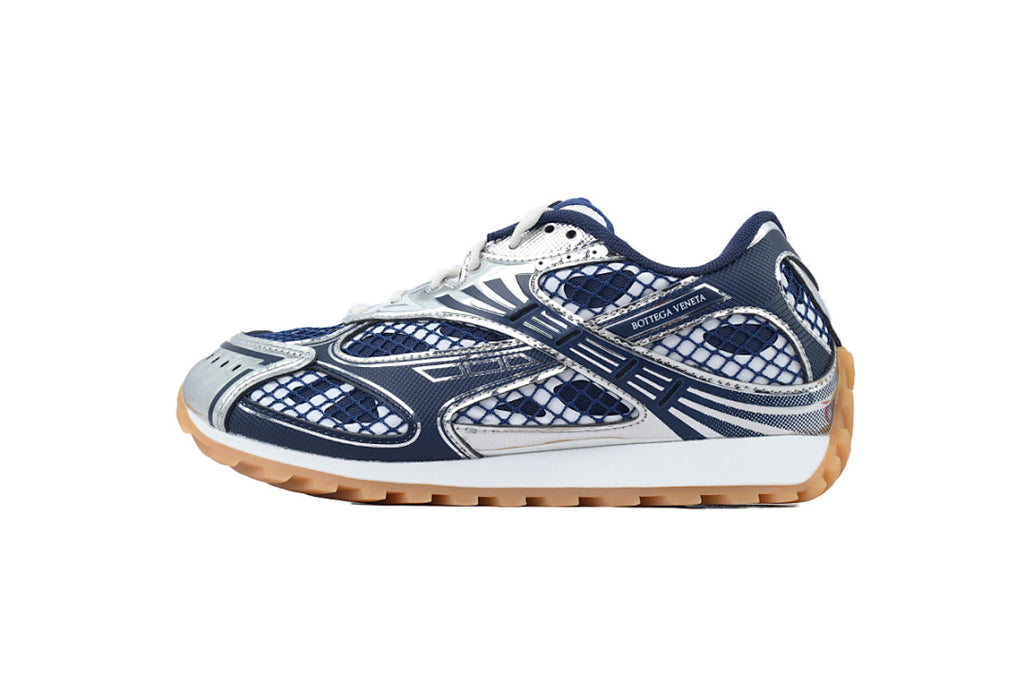 Bottega Veneta Orbit Low-Top Casual Running Shoes Blue Silver Size 36-47