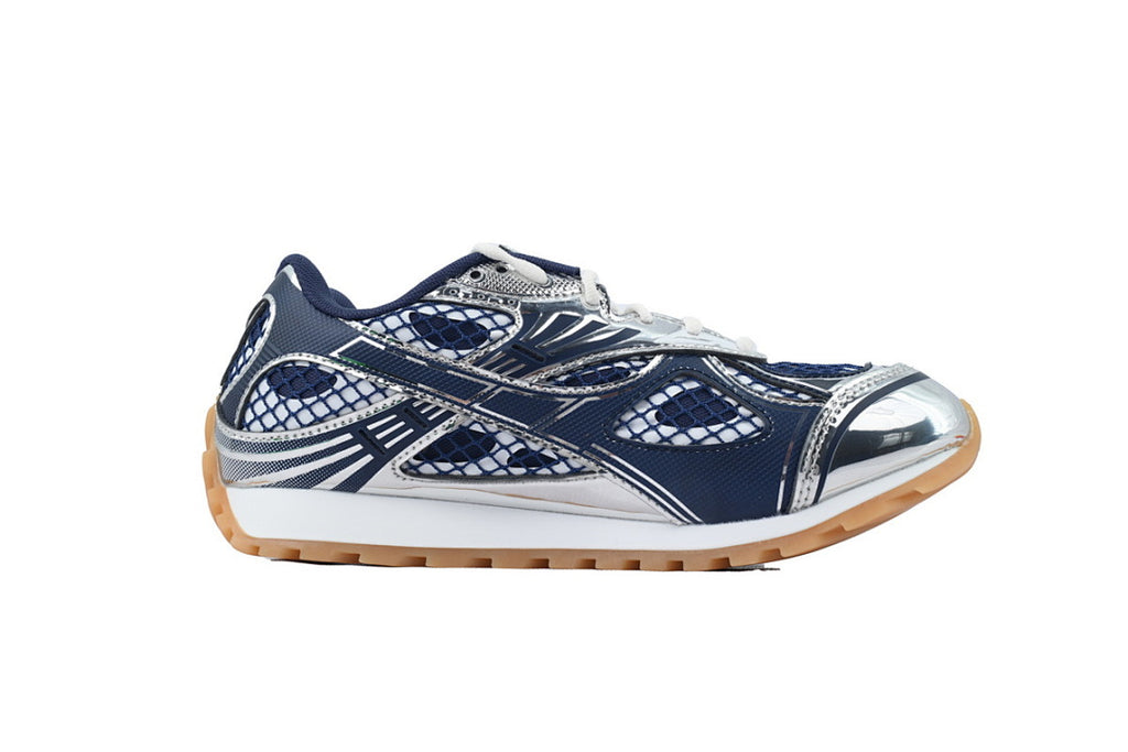 Bottega Veneta Orbit Low-Top Casual Running Shoes Blue Silver Size 36-47