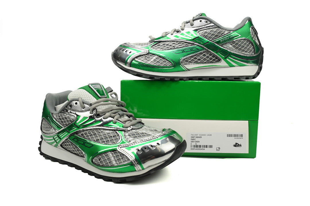 Bottega Veneta Orbit Low-Top Casual Running Shoes Green Size 36-47