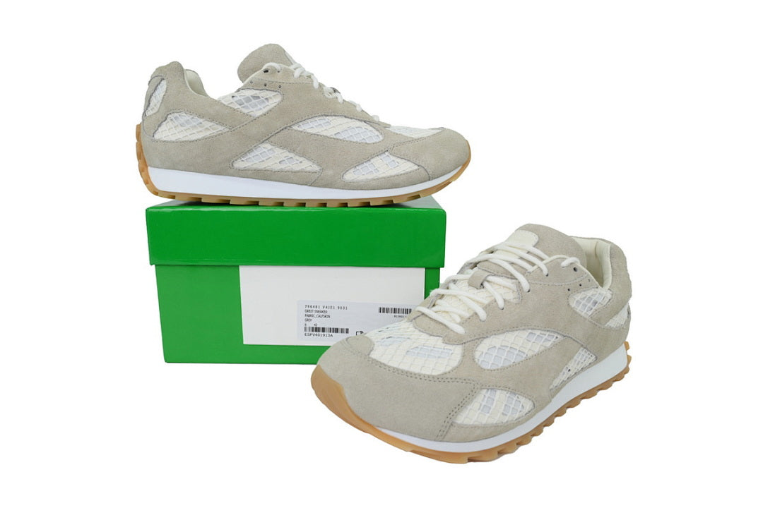 Bottega Veneta Orbit Low-Top Casual Running Shoes Suede Gray Size 36-47