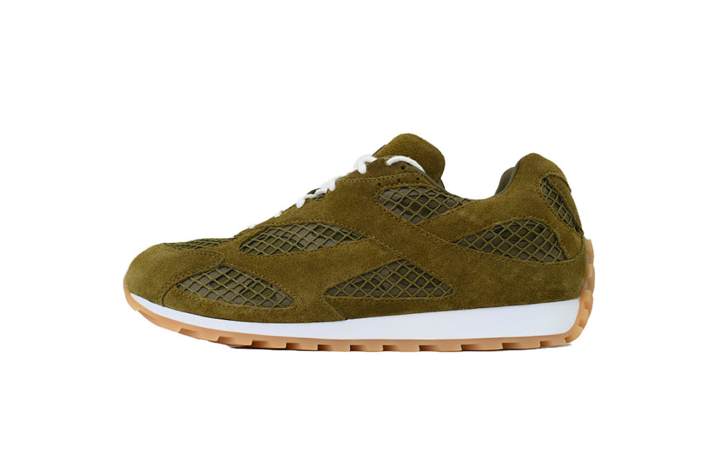 Bottega Veneta Orbit Low-Top Casual Running Shoes Suede Green Size 36-47