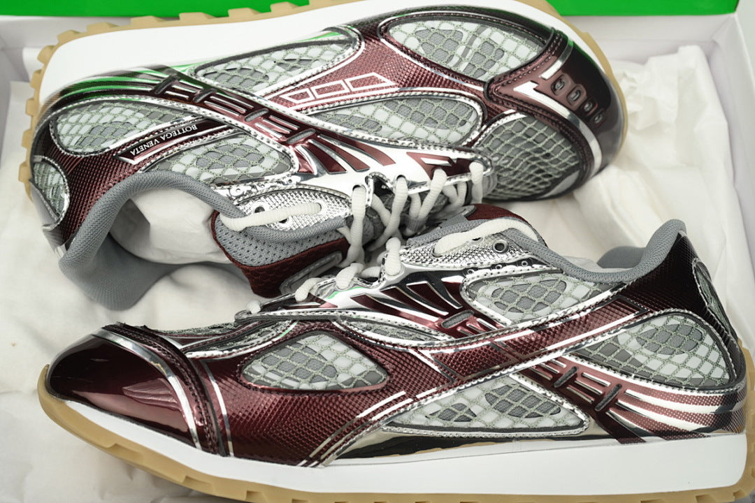 Bottega Veneta Orbit Low-Top Casual Running Shoes Wine Red Size 36-47