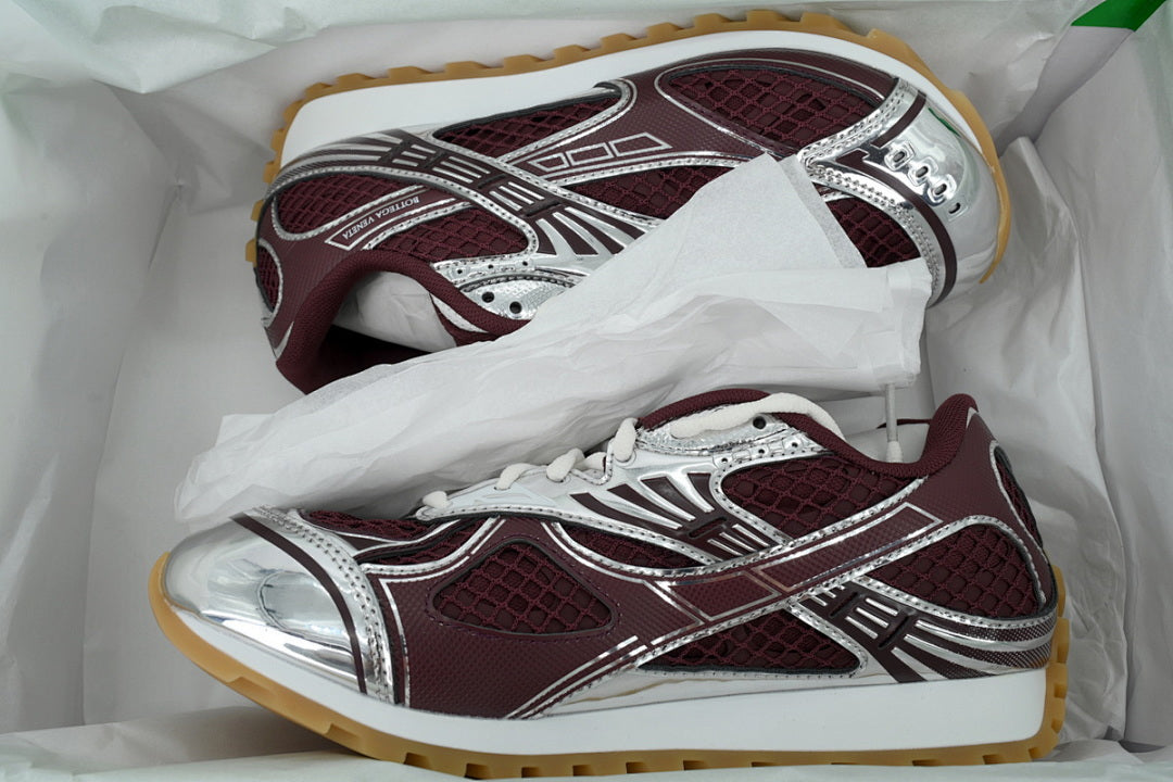 Bottega Veneta Orbit Low-Top Casual Running Shoes Wine Red Size 36-47