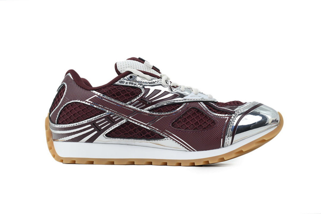 Bottega Veneta Orbit Low-Top Casual Running Shoes Wine Red Size 36-47