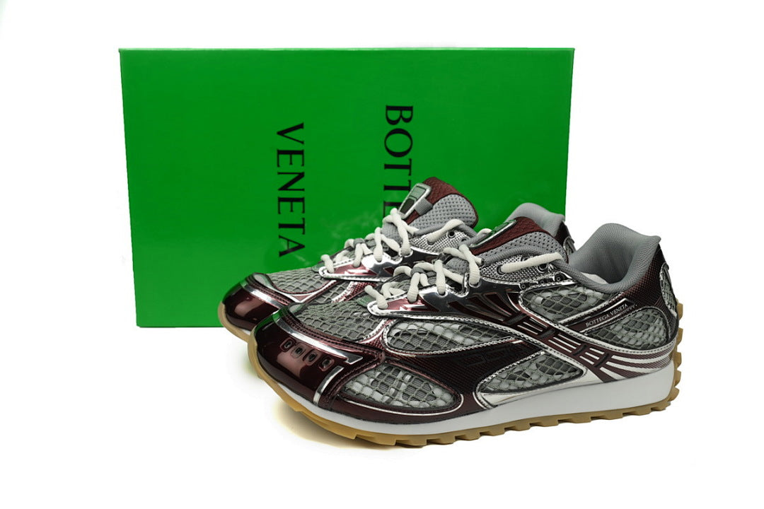 Bottega Veneta Orbit Low-Top Casual Running Shoes Wine Red Size 36-47