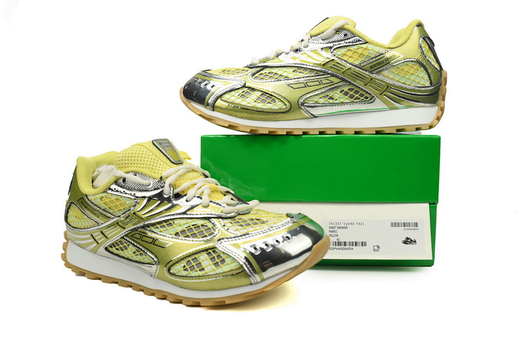 Bottega Veneta Orbit Low-Top Casual Running Shoes Yellow Size 36-47