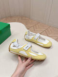 Bottega Veneta Orbit Flash Mary-Jane Sneakers Yellow White