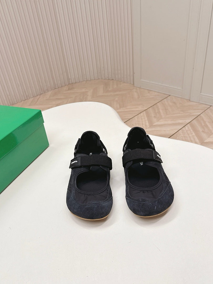 Bottega Veneta Orbit Flash Mary-Jane Sneakers Black
