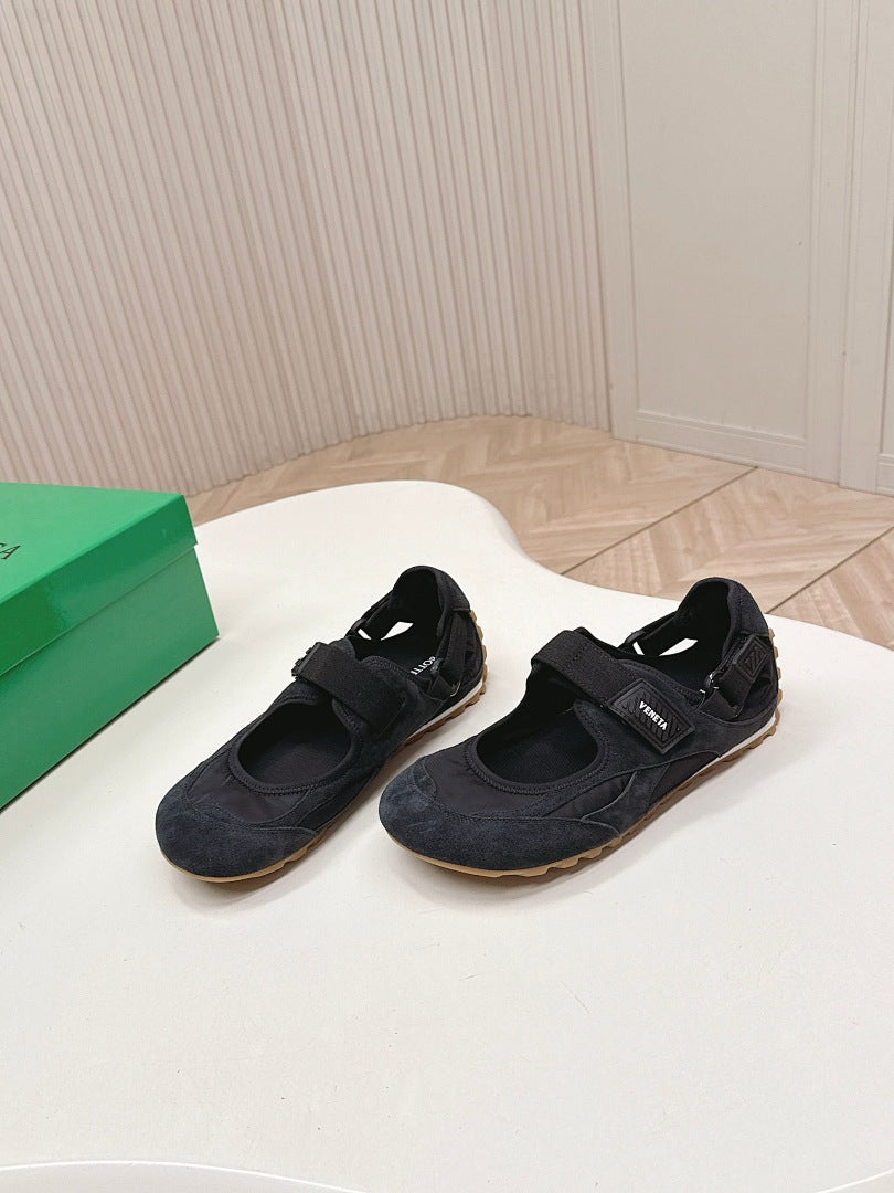 Bottega Veneta Orbit Flash Mary-Jane Sneakers Black
