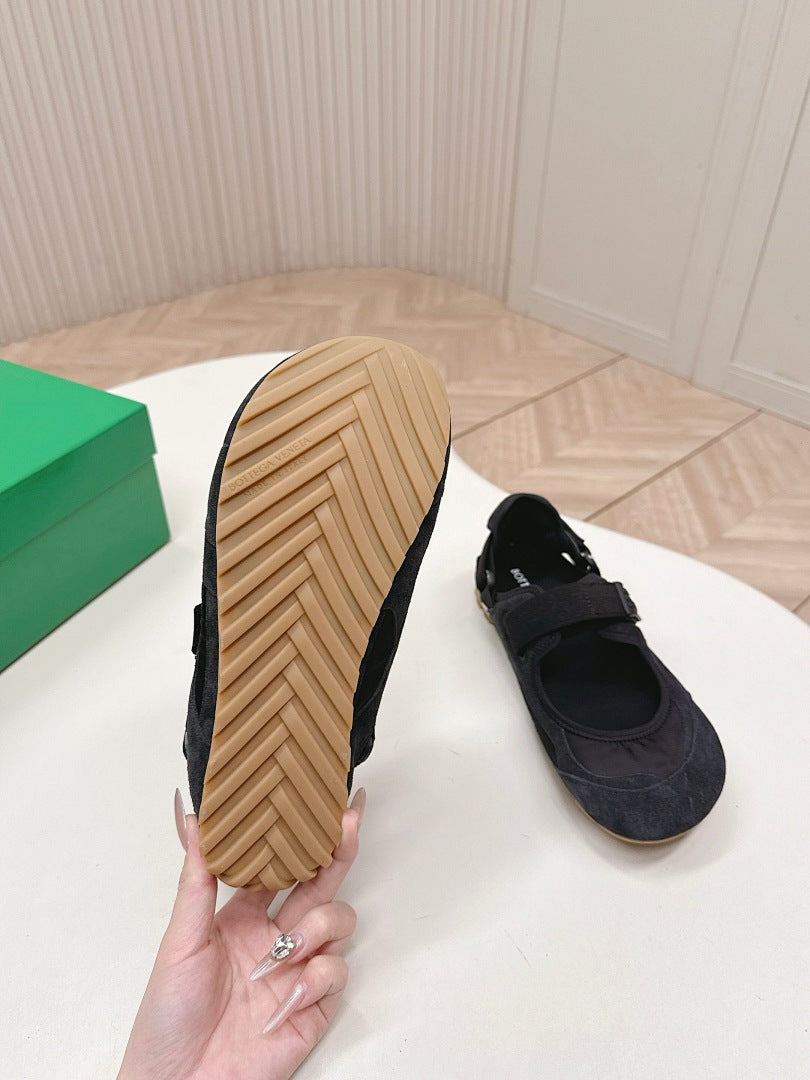 Bottega Veneta Orbit Flash Mary-Jane Sneakers Black