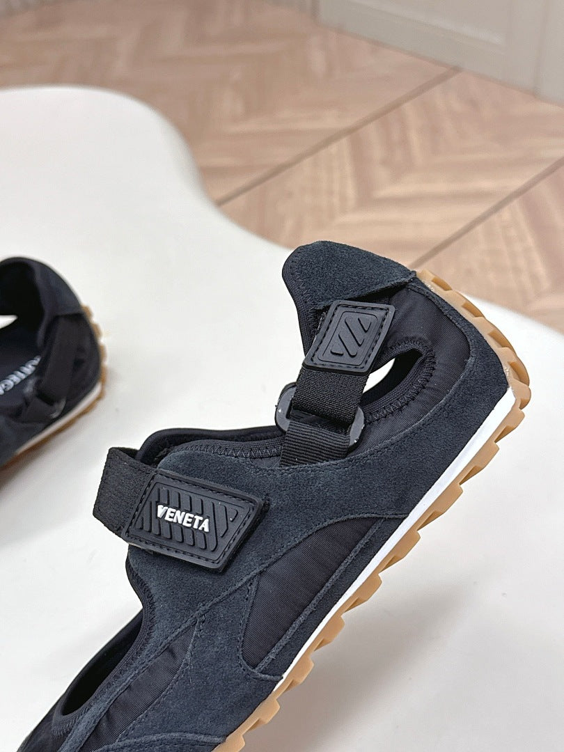 Bottega Veneta Orbit Flash Mary-Jane Sneakers Black