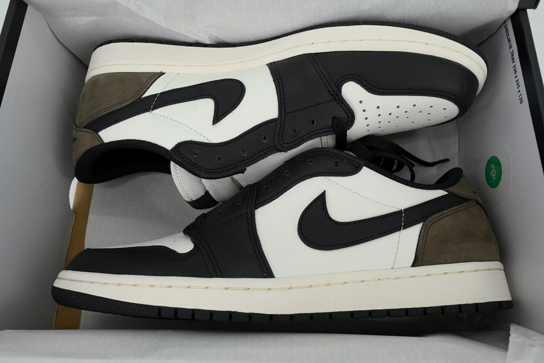Air Jordan 1 Retro Low Basketball Sneakers Black White Brown Size US 7-US 12