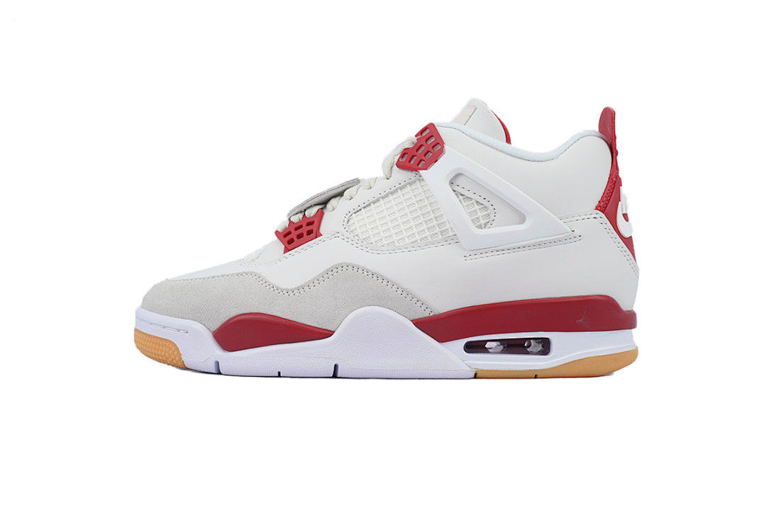 SB x Air Jordan 4 Retro SP 'Varsity Red' Basketball Shoes White Red