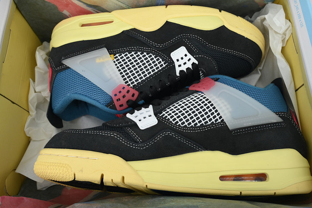 Union LA x Air Jordan 4 Retro SP Off Noir Black Basketball Shoes