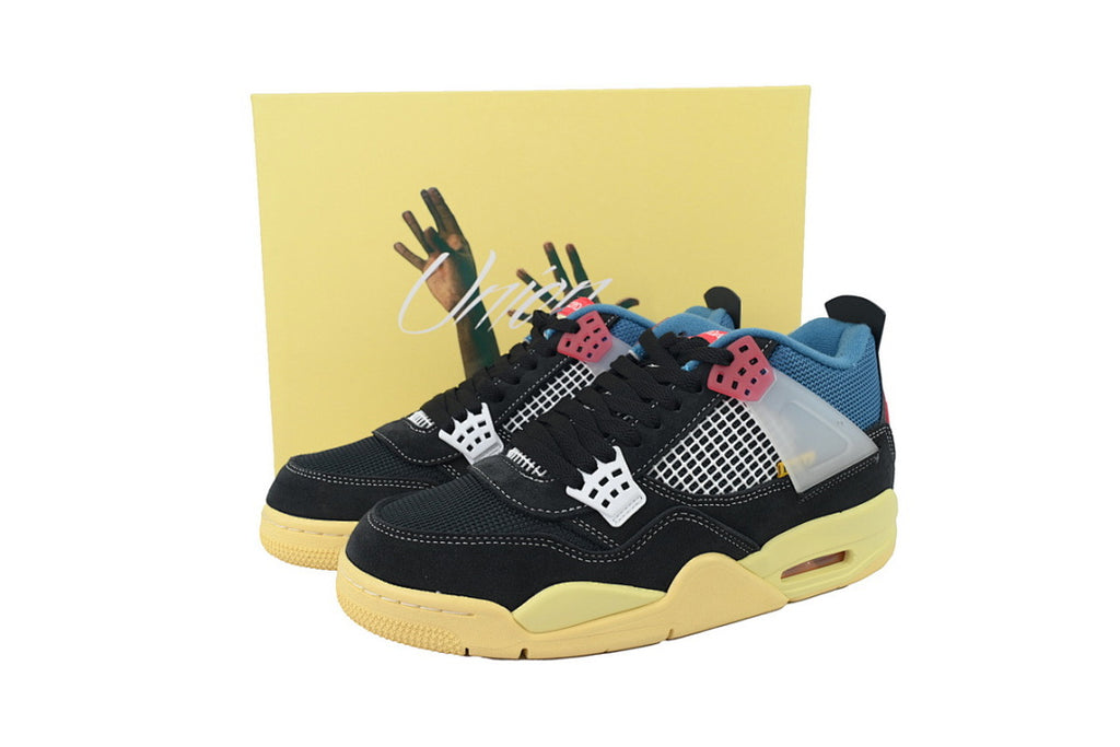Union LA x Air Jordan 4 Retro SP Off Noir Black Basketball Shoes