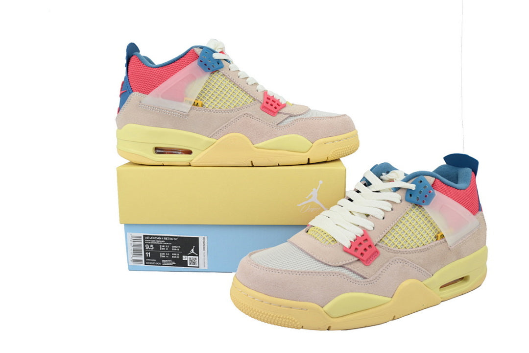 Union LA x Air Jordan 4 Retro “Guava Ice” Basketball Shoes Pink