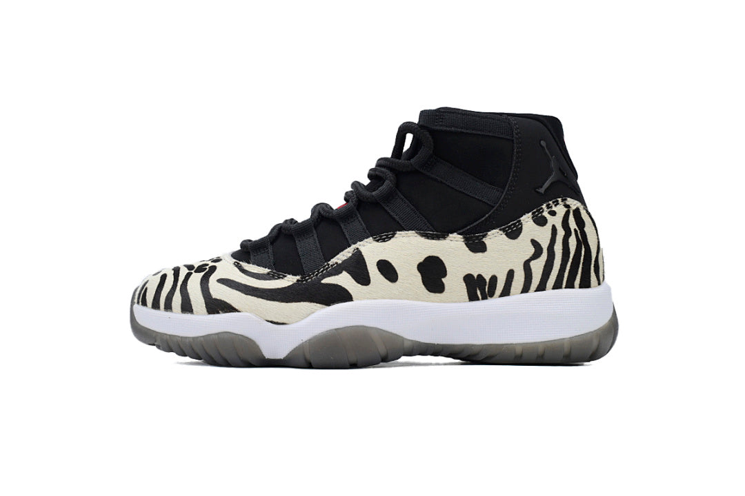Air Jordan 11 Retro ‘Animal Instinct’ Basketball Sneakers Black White