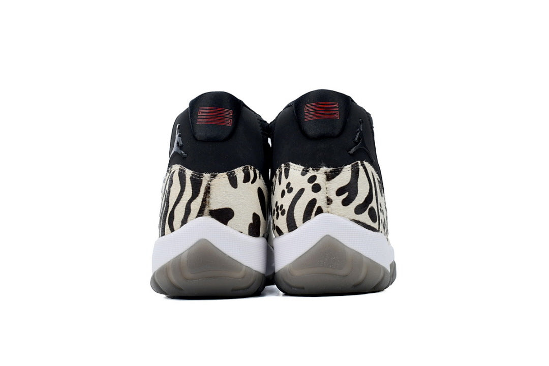 Air Jordan 11 Retro ‘Animal Instinct’ Basketball Sneakers Black White