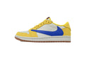 Travis Scott x Air Jordan 1 Low OG Canary Basketball Sneakers Yellow
