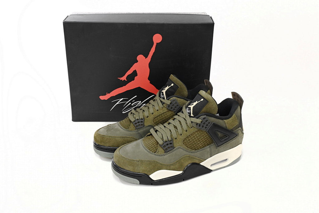 Air Jordan 4 Retro Craft “Olive” Basketball Shoes Army Green