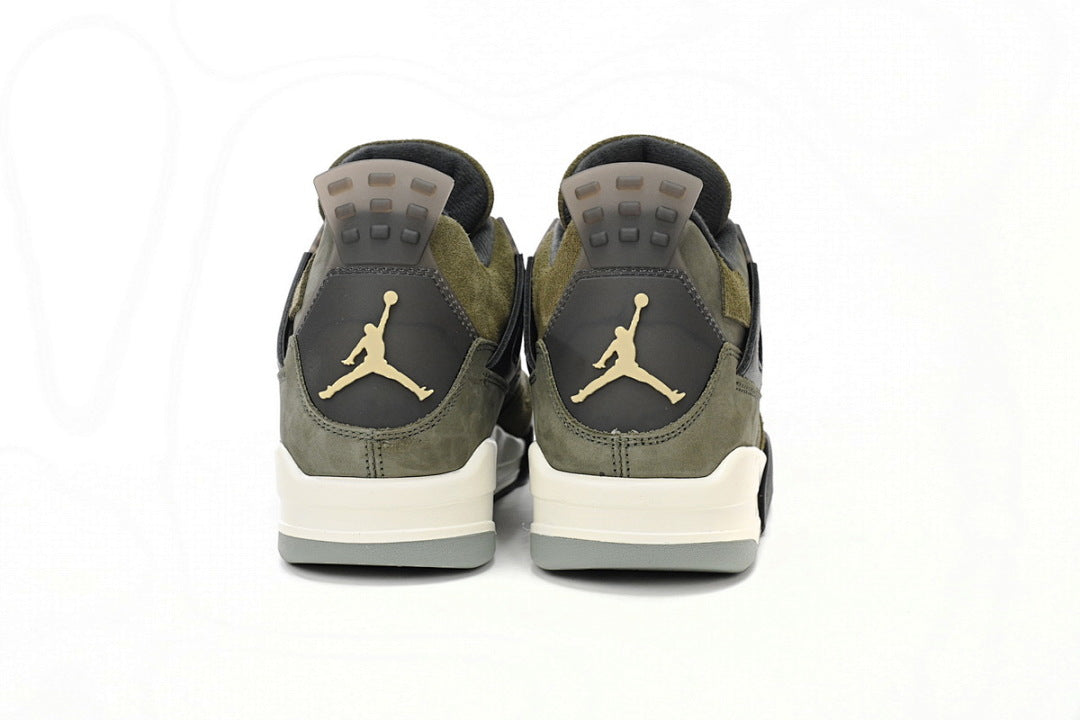 Air Jordan 4 Retro Craft “Olive” Basketball Shoes Army Green