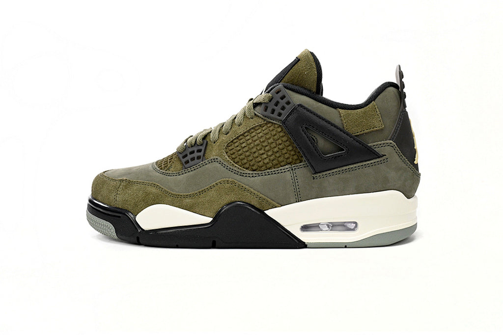 Air Jordan 4 Retro Craft “Olive” Basketball Shoes Army Green