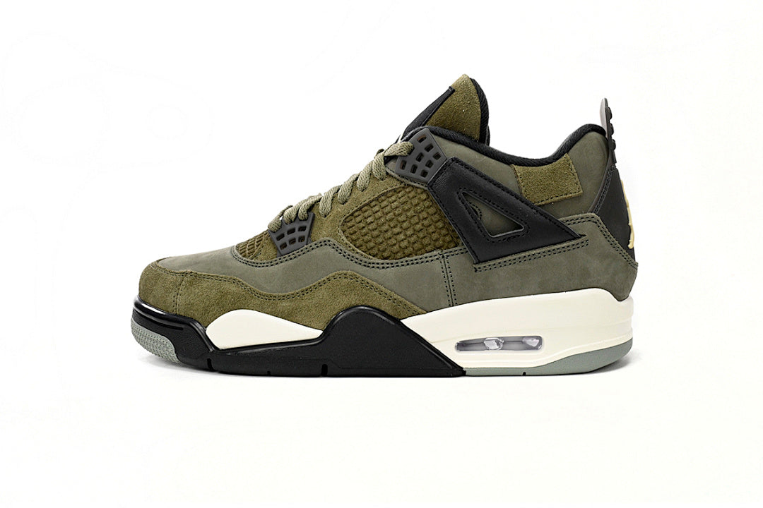 Air Jordan 4 Retro Craft “Olive” Basketball Shoes Army Green